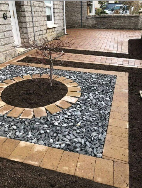 Stone patio by P.A. Vine & Son, Yeovil, Somerset